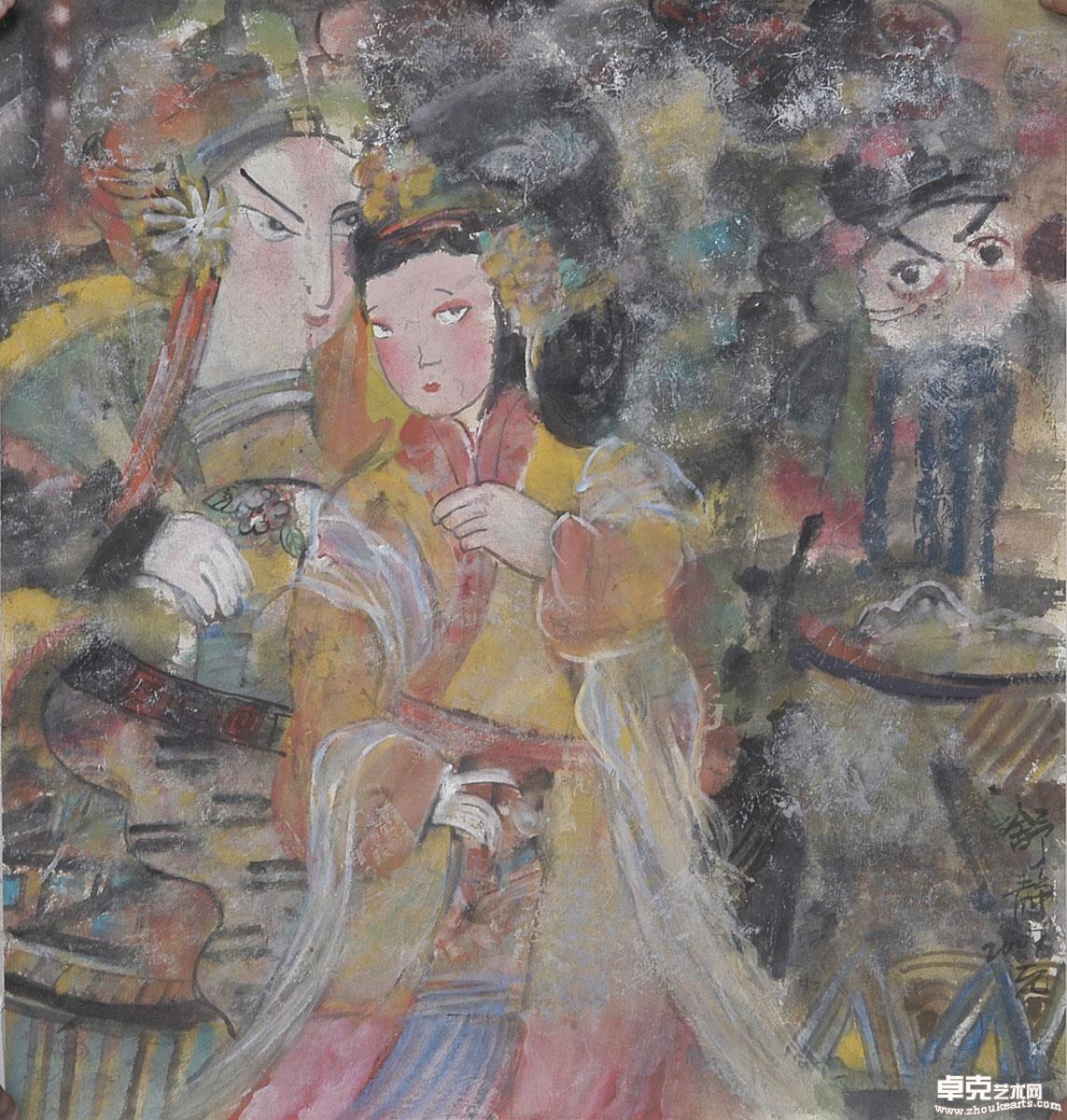 《凤仪亭》72x76cm