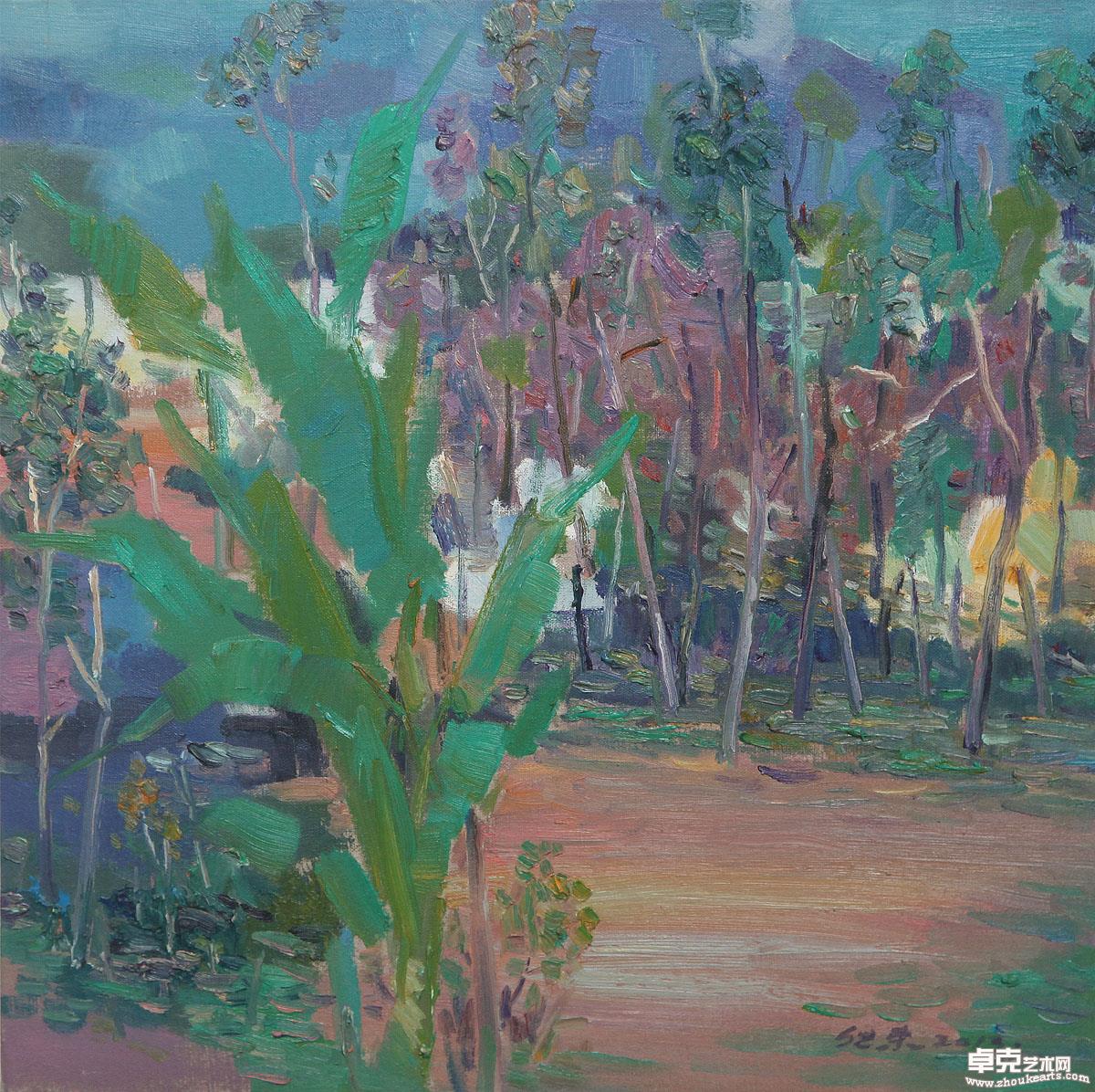 《宏村》之二.60x60cm