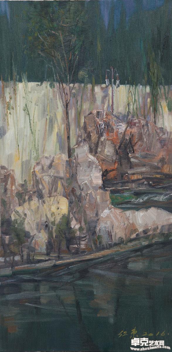 《太河之五》50x100cm