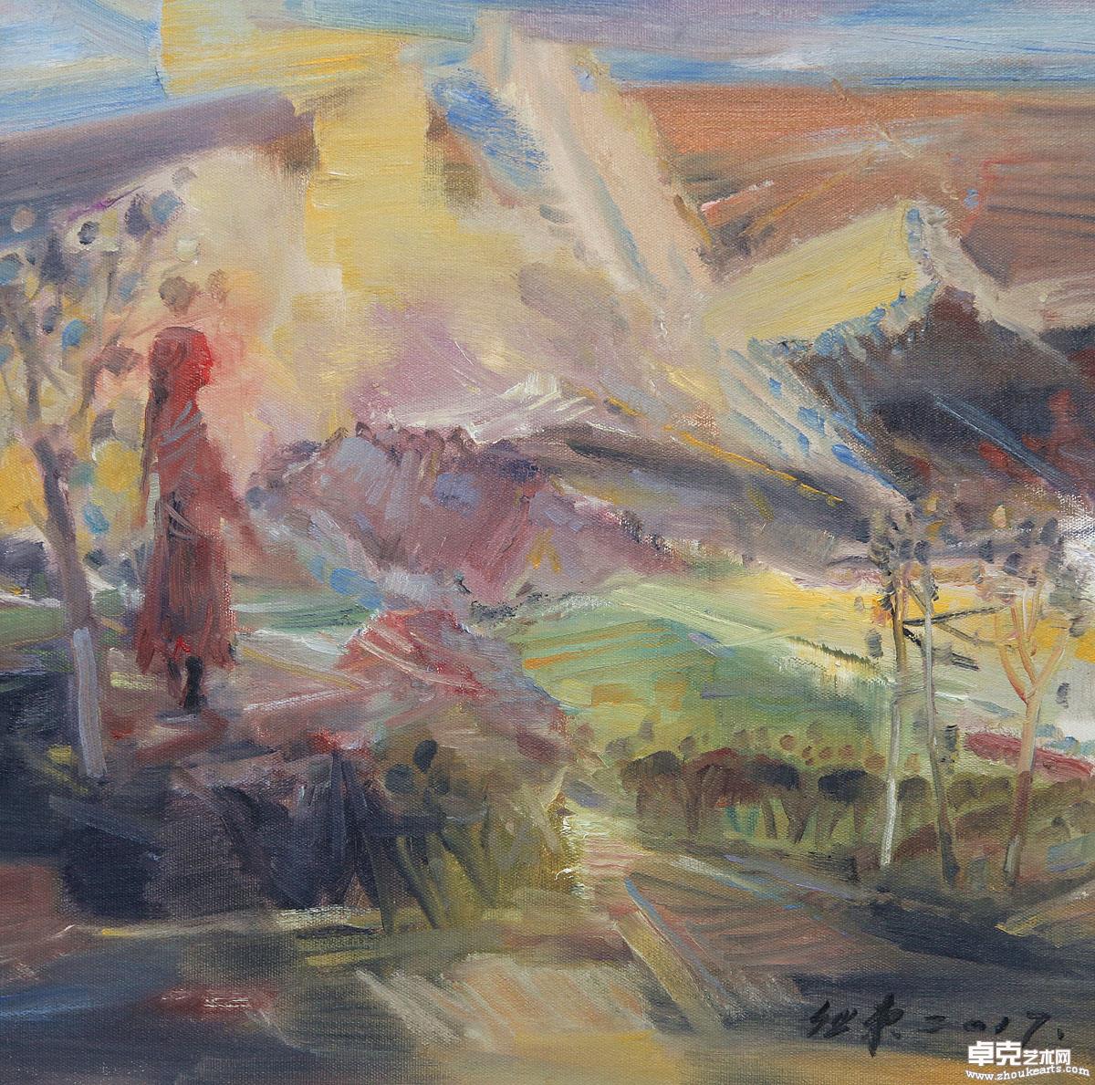 《秋语》50x50 cm