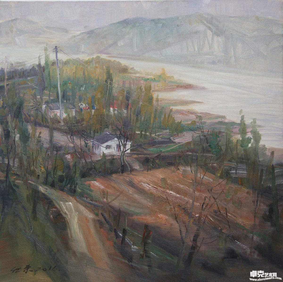 《太河秋华-之二》80x80cm