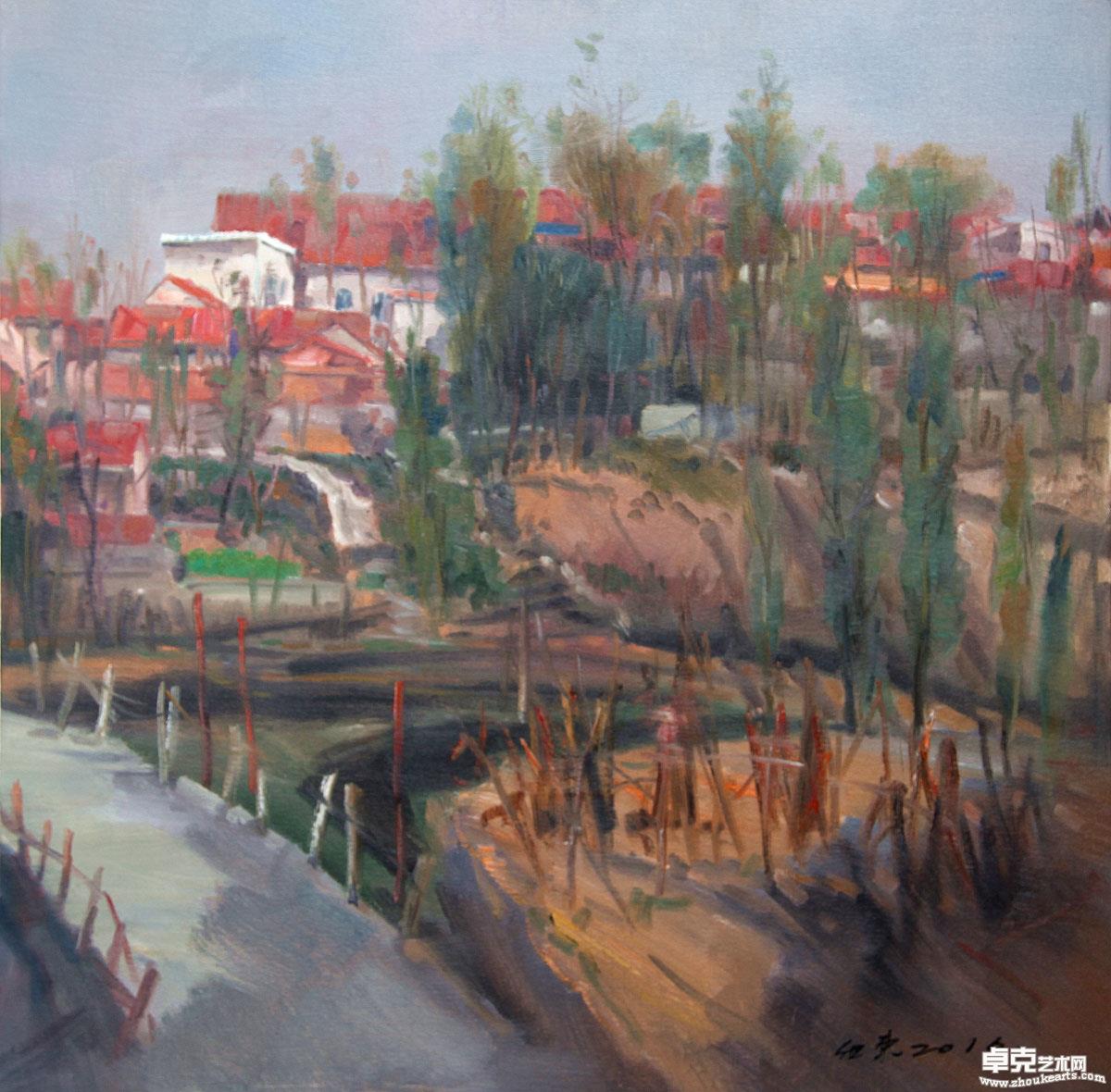 《太河秋华-之三》80x80cm
