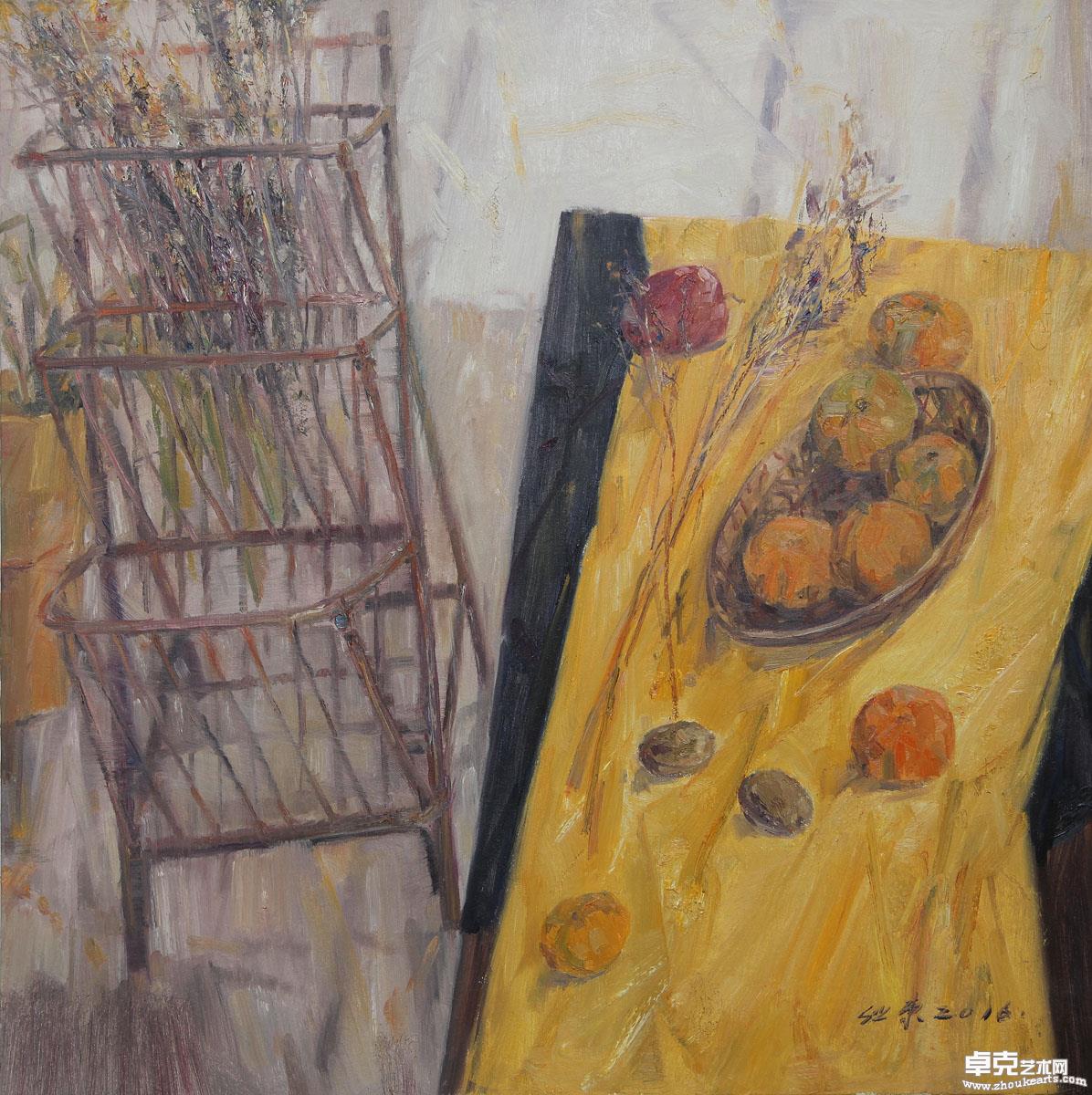 《干花》80x80cm