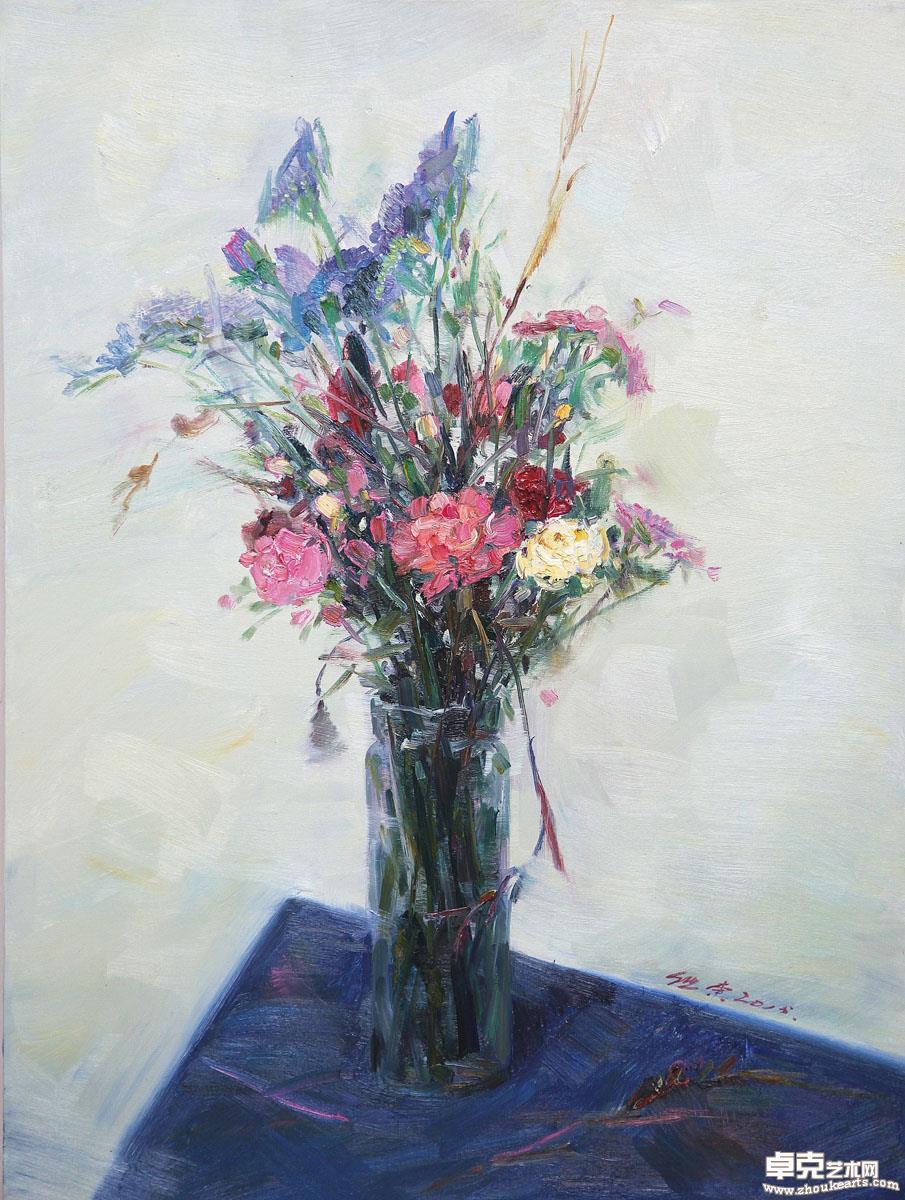 《瓶花1》60x80cm