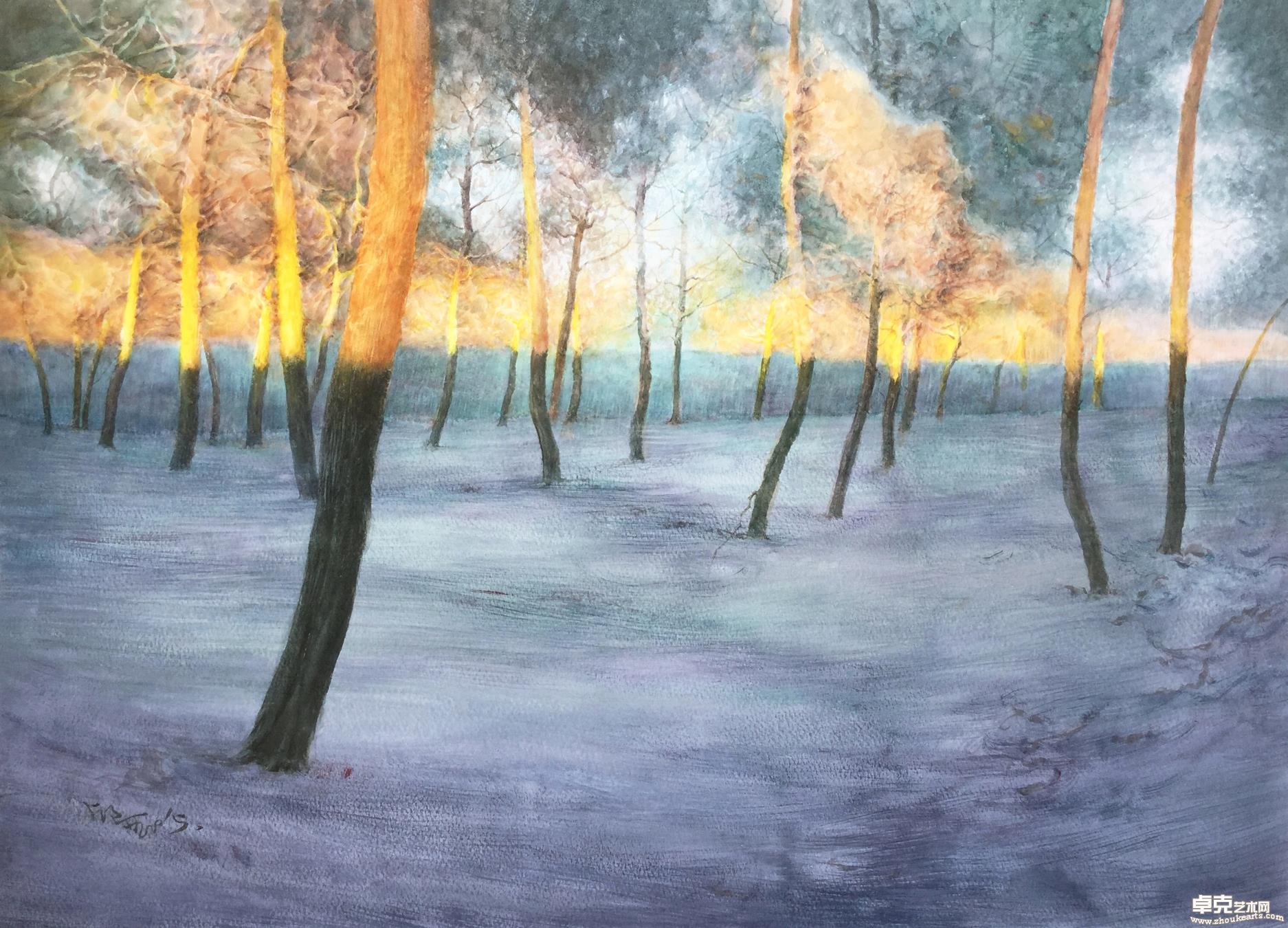 《艳阳》56x78cm