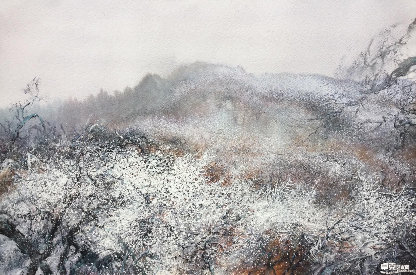 《向冬走》39x58cm