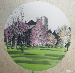 徐豪爱尔兰科克水墨风景写生作品之九