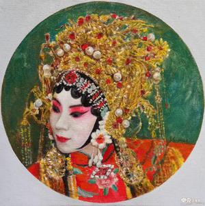 颜2布面油画