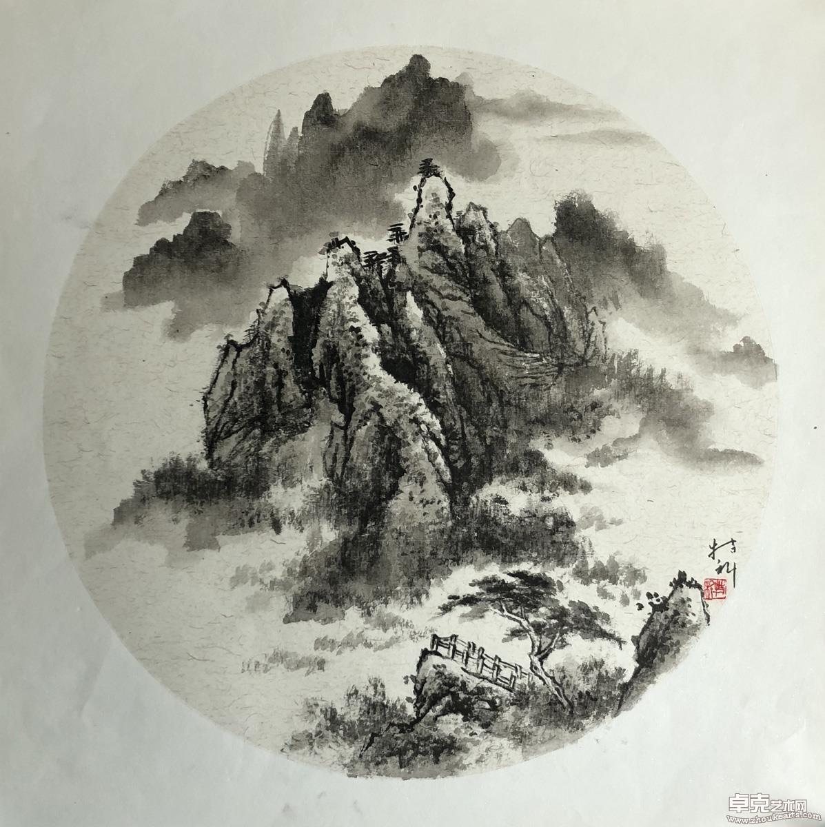 黄山写生之二 50x50cm
