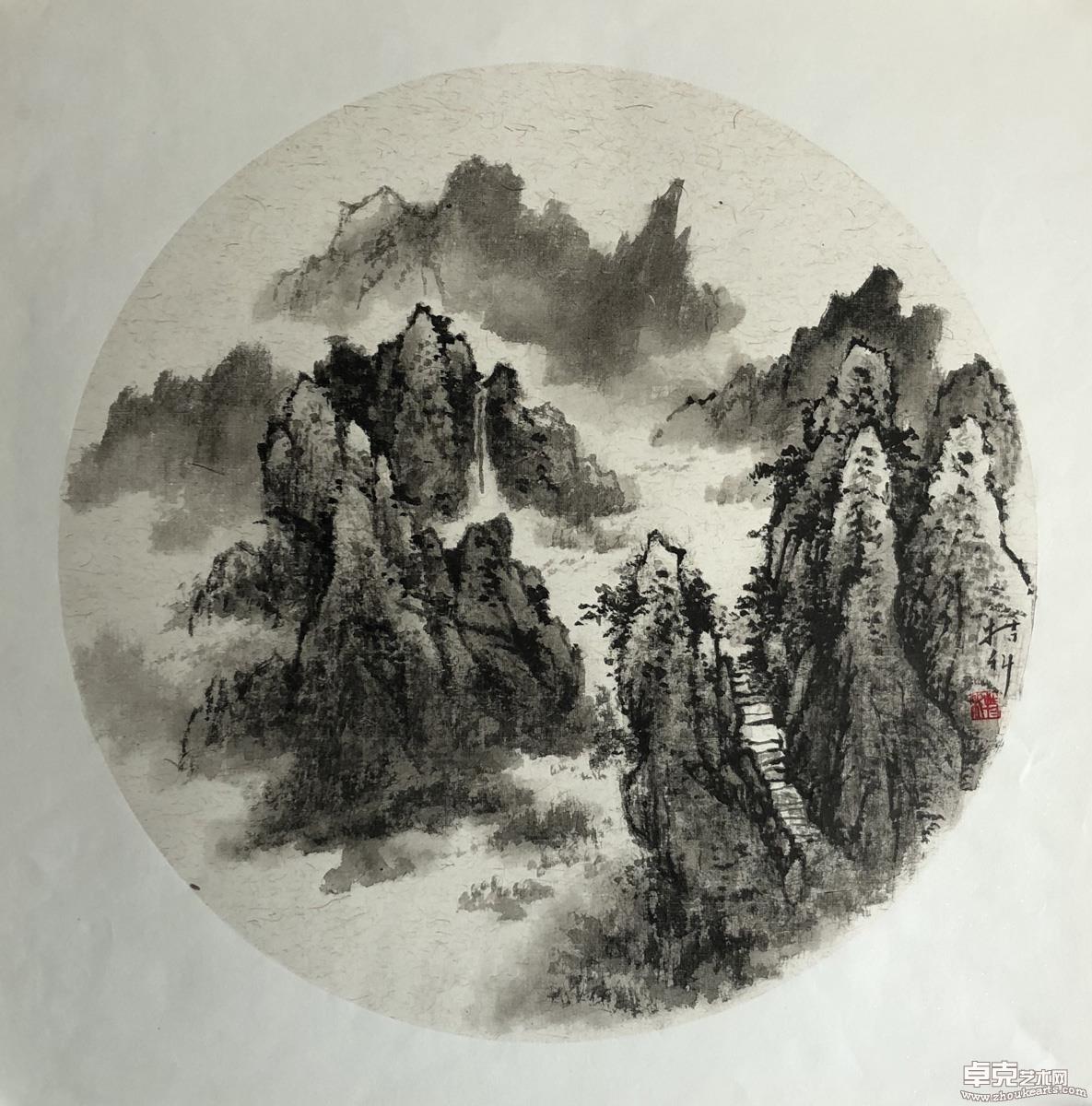 黄山写生之三 50x50cm