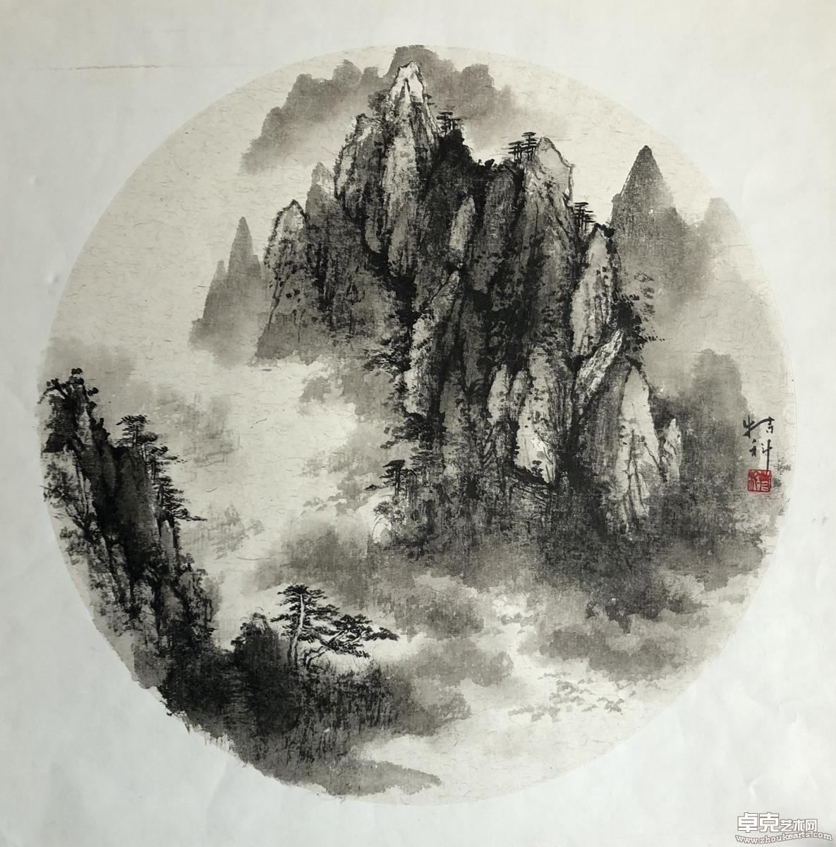 黄山写生之四 50x50cm