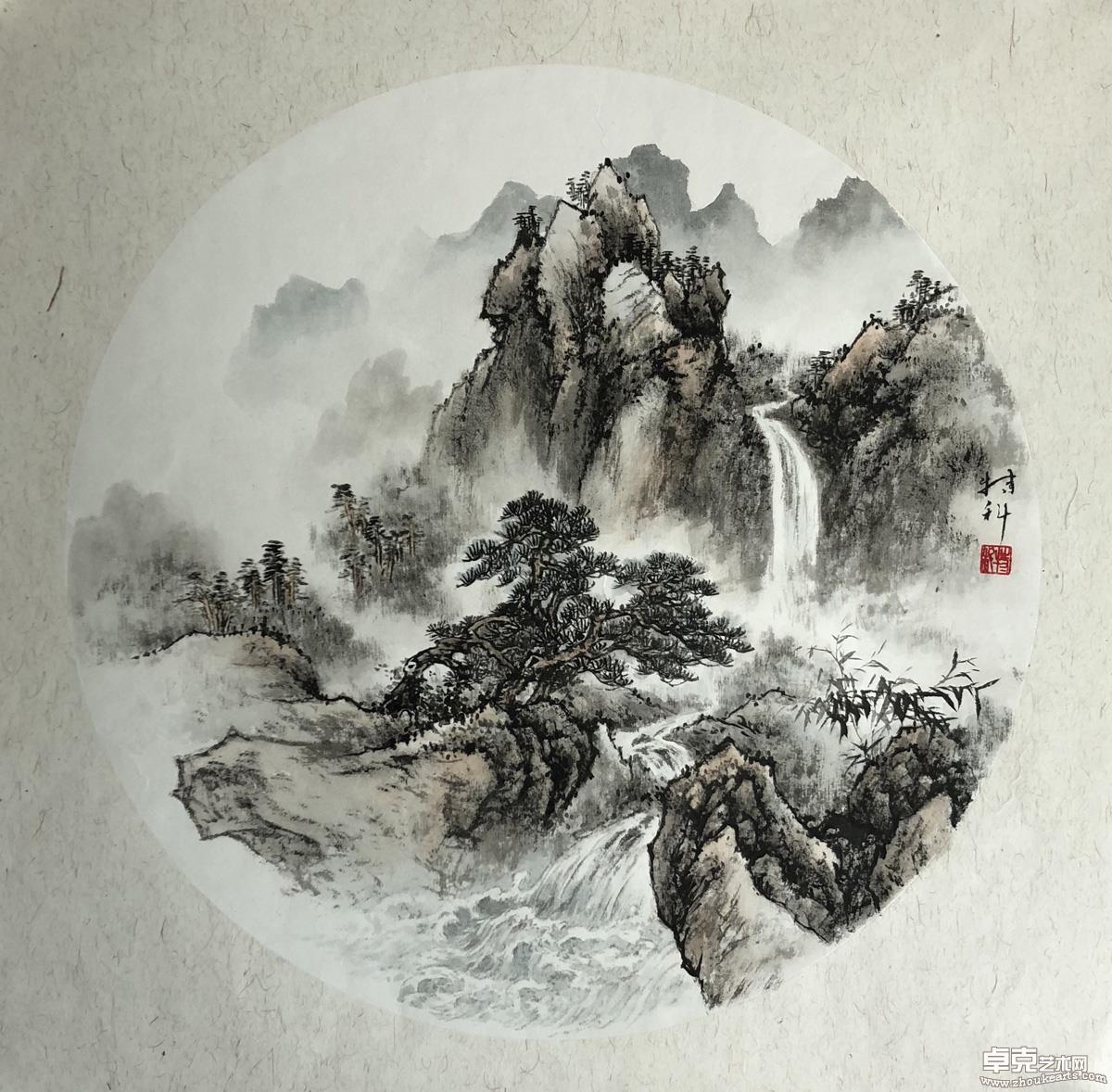 空山新雨之一 50x50cm