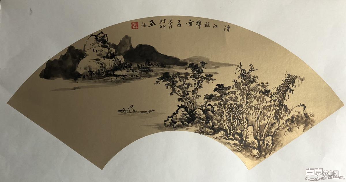 清江放棹 66x33cm