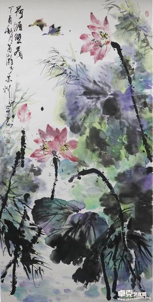 《荷塘双飞》