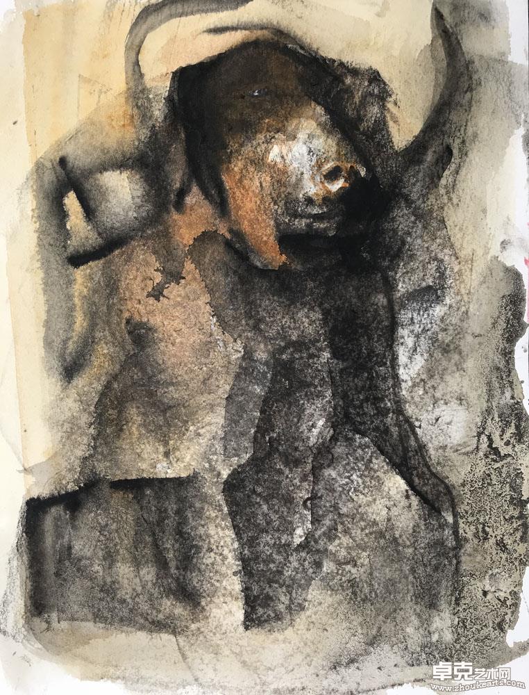 《驿站》91x21cm 