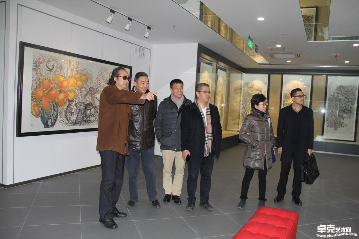 018年2月昆山市领导参观张省艺术馆.