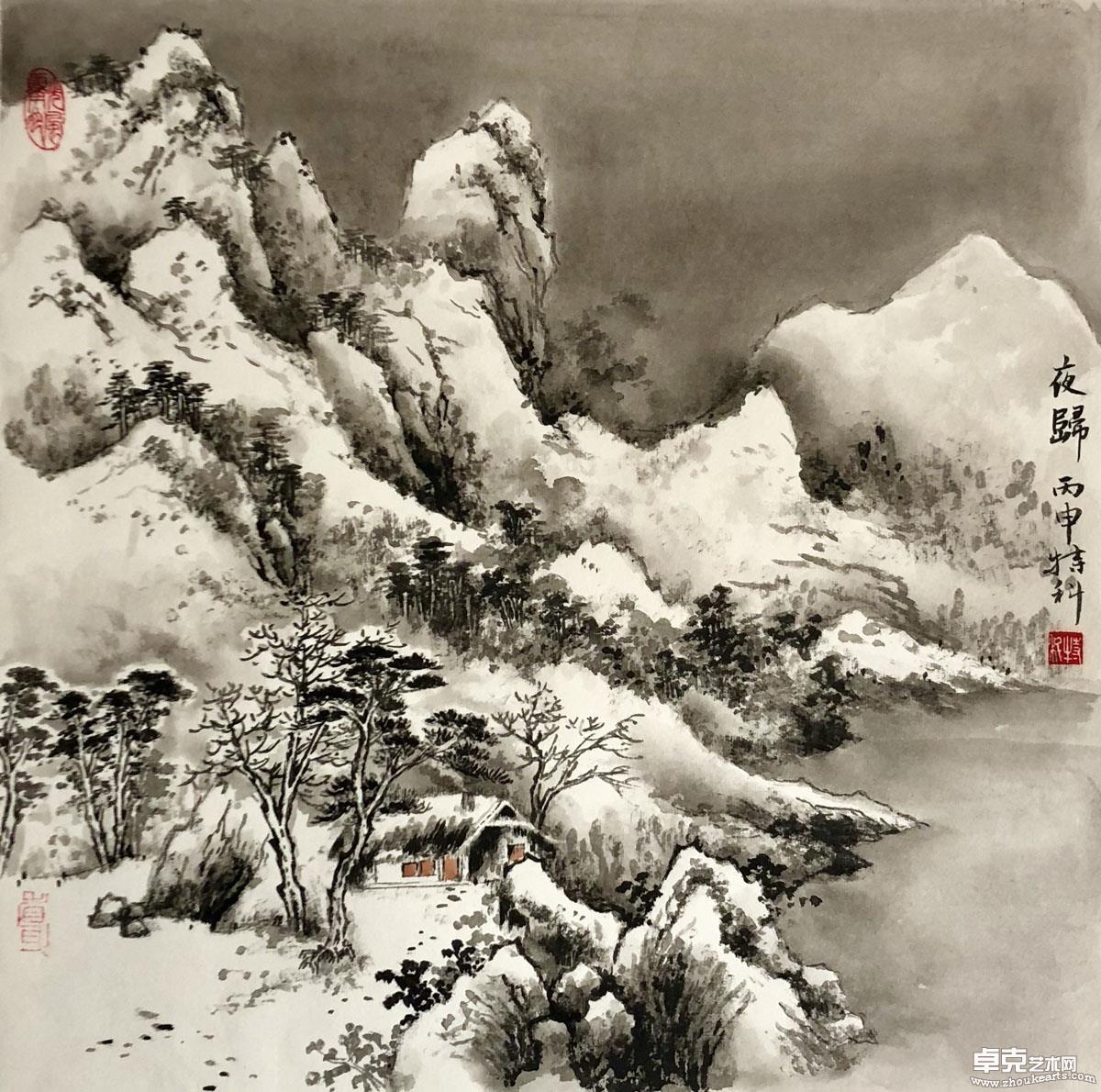 夜归50x50cm