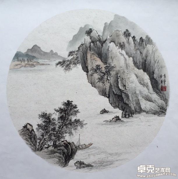 山水50x50cm