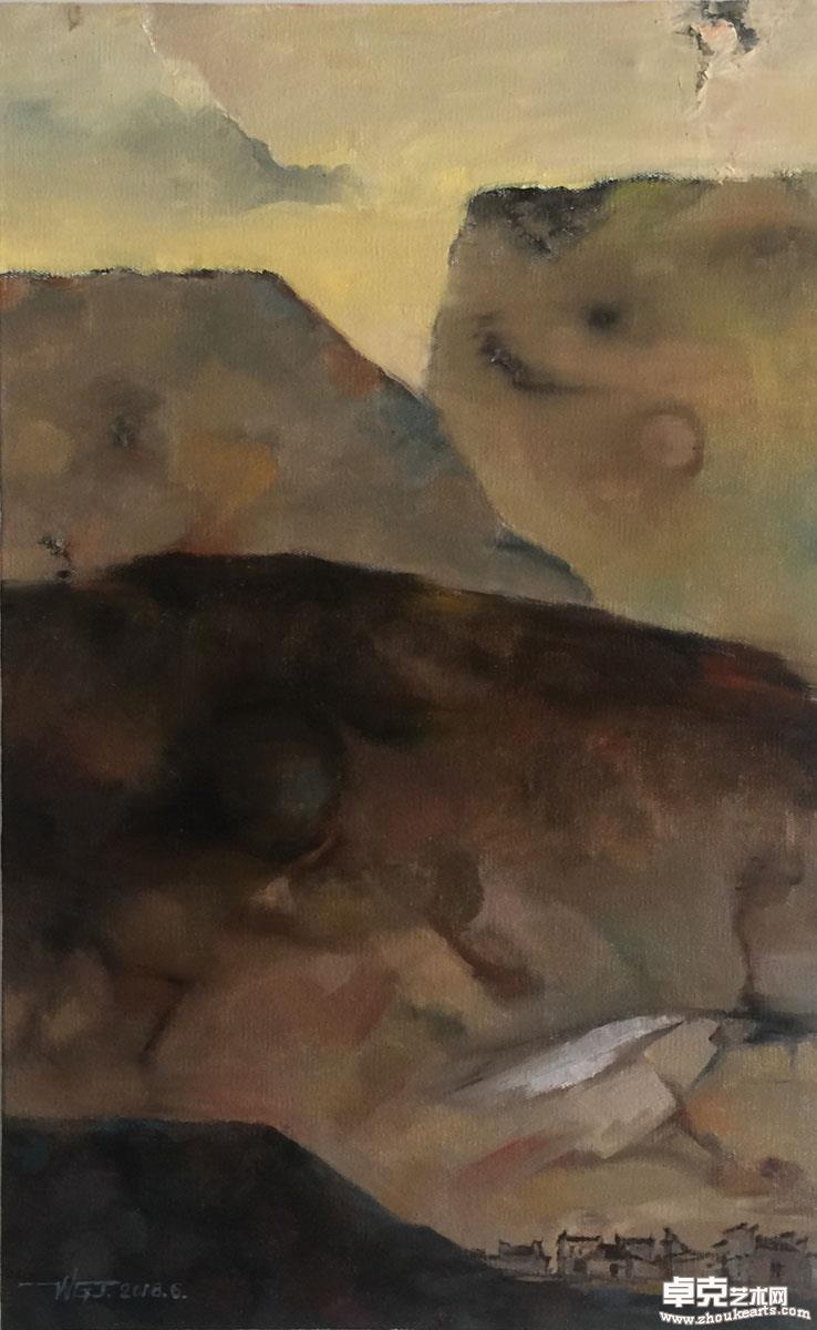 山那边系列之五  50x80cm